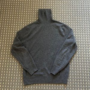 J. Crew Dark Grey Turtleneck Sweater [Men’s, Medium, 100% Cashmere]